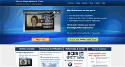 Desktop Screenshot of microexpressionstest.com